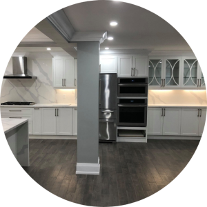 Kitchen White with Grey