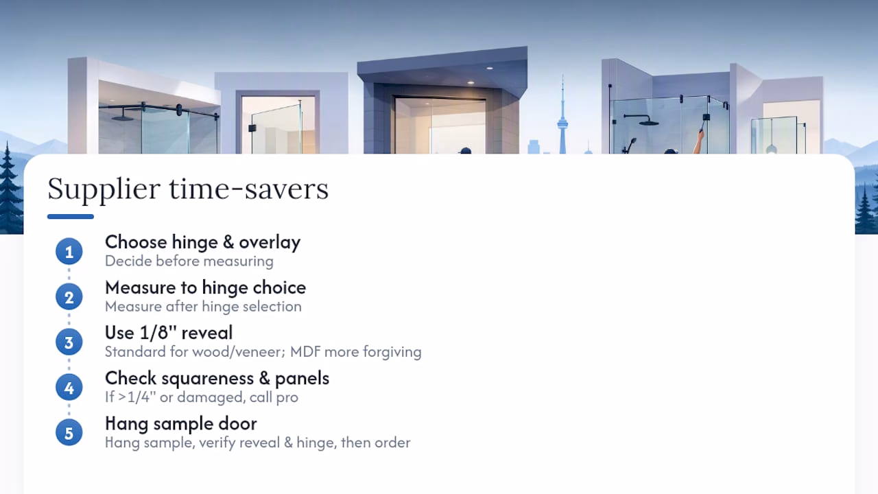 A supplier's perspective on what actually saves time — overview diagram