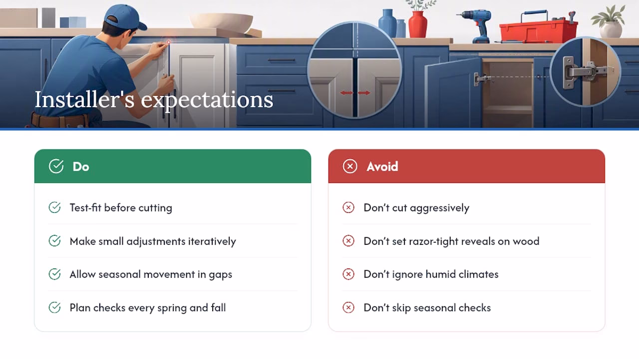 An Installer's Note on Realistic Expectations — overview diagram