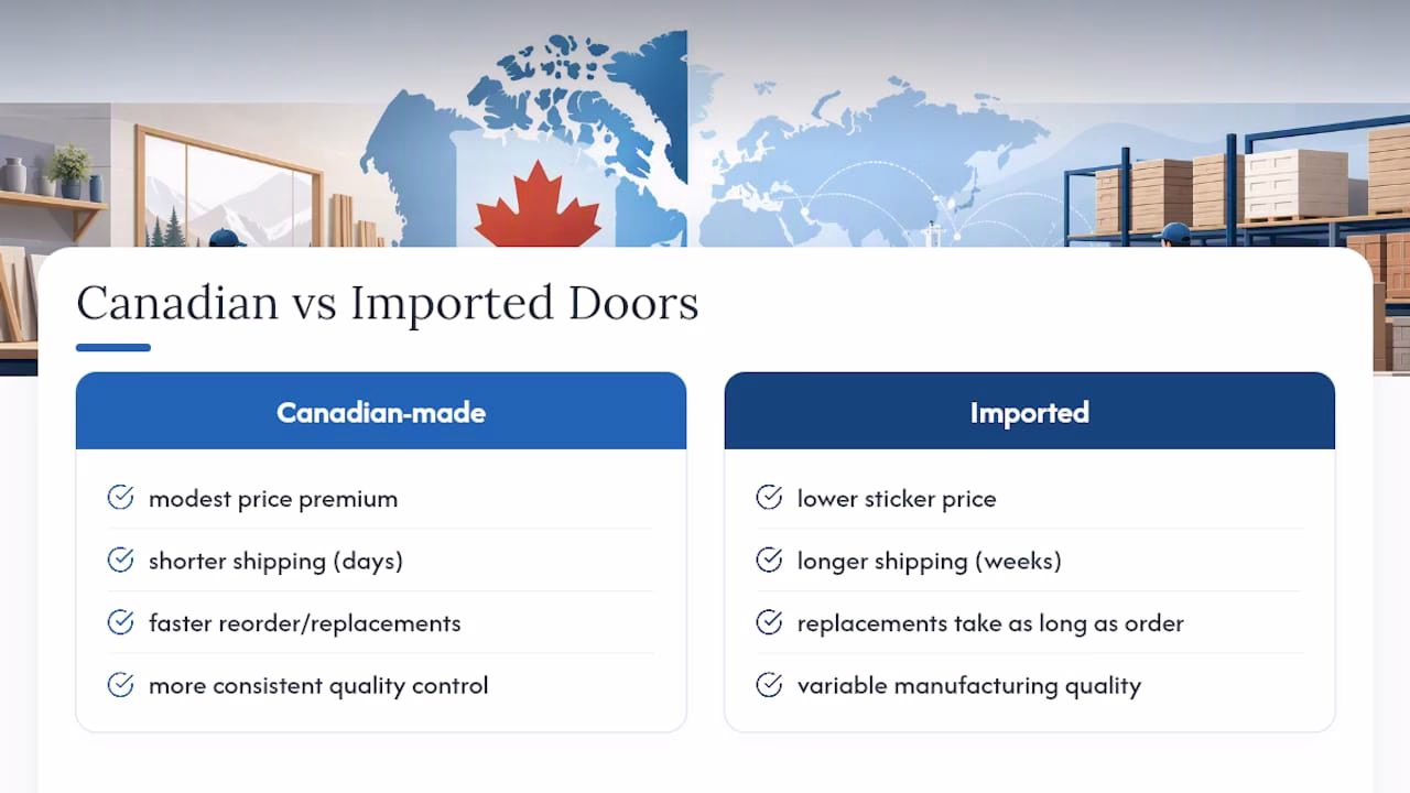 Are Canadian-Made Doors Worth More Than Imported Options? — overview diagram
